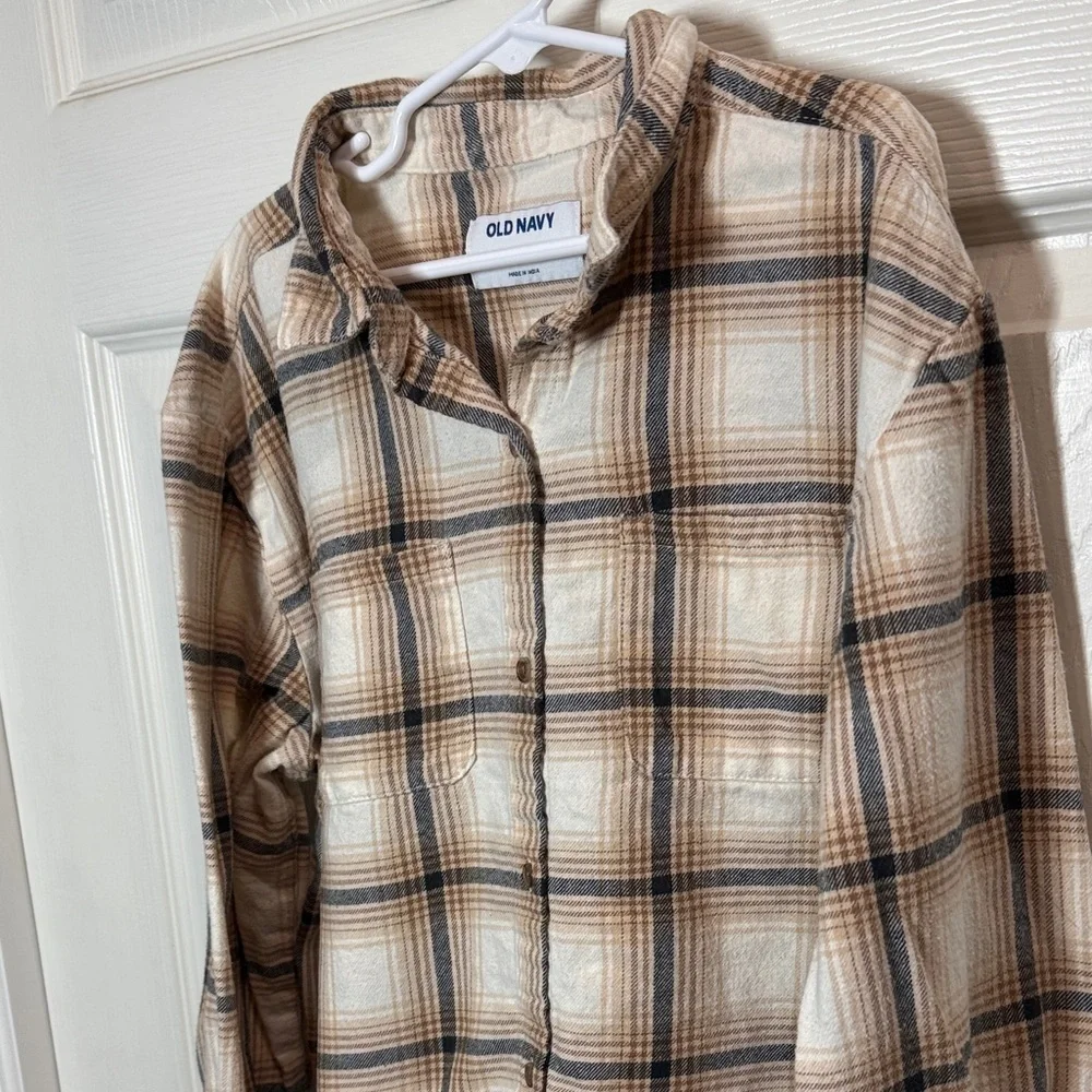 Boys Old Navy Plaid Flannel Shirt